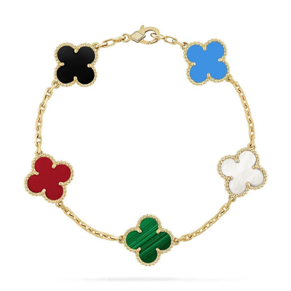 [Mystic]CLOVER 5 MOTIFS MULTICOLOR  BRACELET