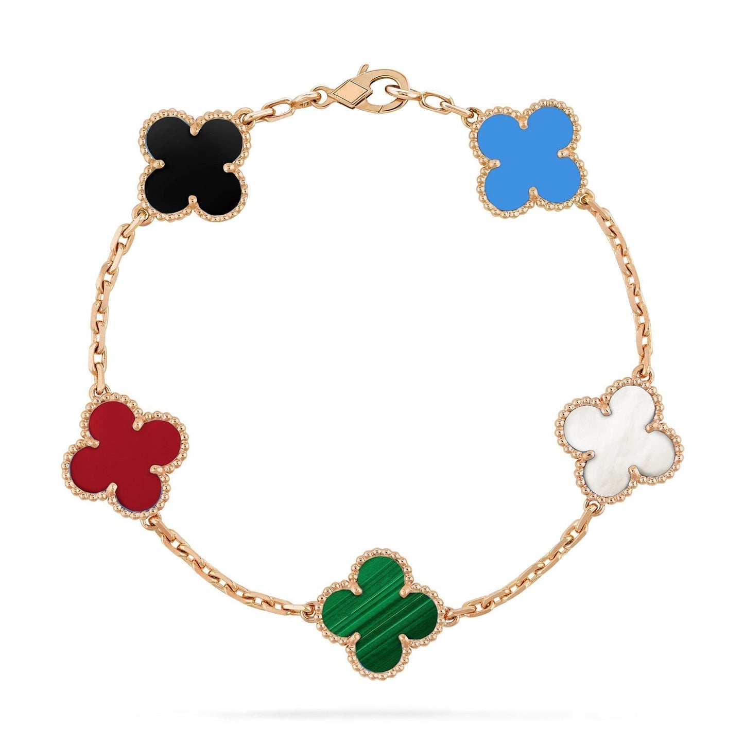 [Mystic]CLOVER 5 MOTIFS MULTICOLOR  BRACELET