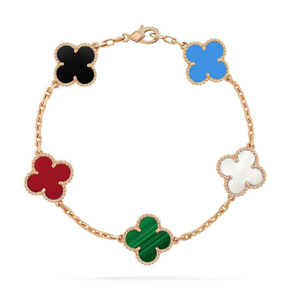 [Mystic]CLOVER 5 MOTIFS MULTICOLOR  BRACELET