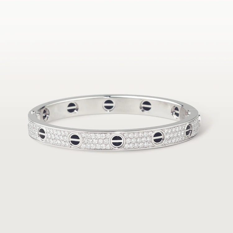 [Mystic Crown]LOVE BRACELET 6.1MM DIAMOND-PAVED CERAMIC