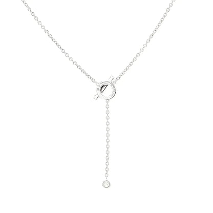 [Mystic]FINESSE SILVER DIAMOND NECKLACE