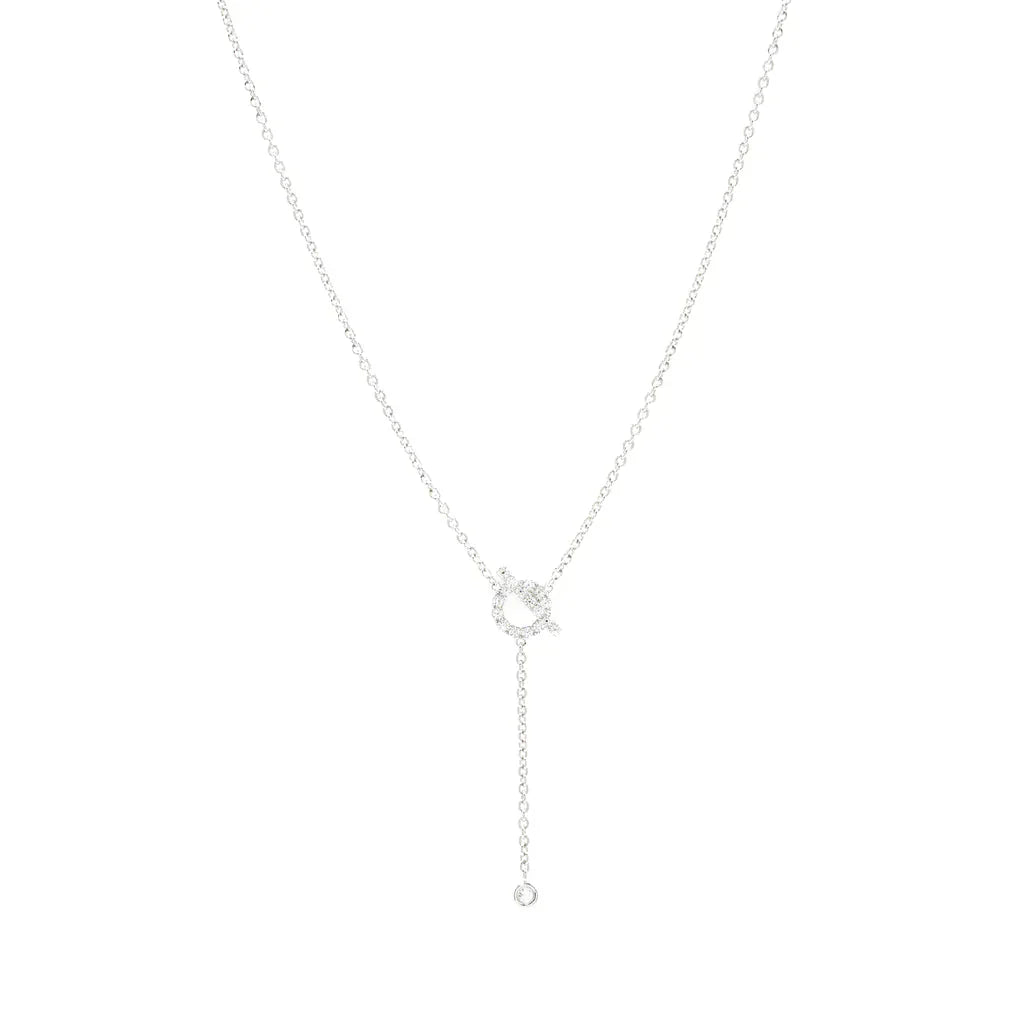 [Mystic]FINESSE SILVER DIAMOND NECKLACE