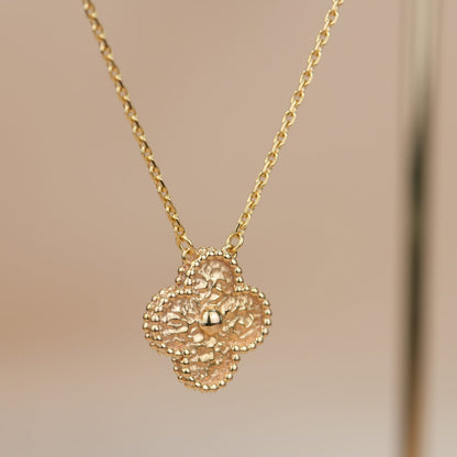 [Mystic Crown]CLOVER 15MM  BRONZING NECKLACE