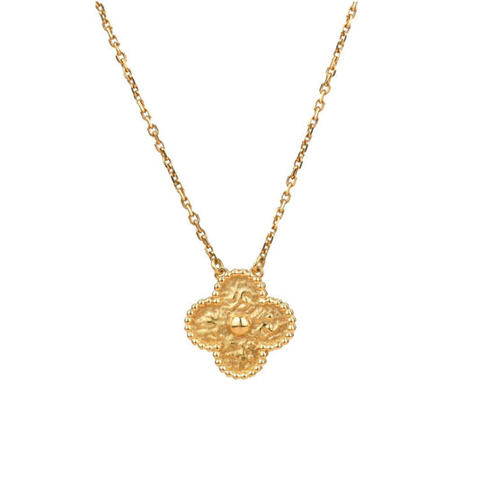 [Mystic]CLOVER 15MM  BRONZING NECKLACE