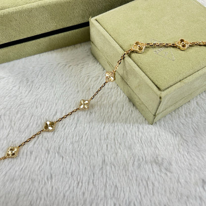 [Mystic]CLOVER 6 MOTIF DIAMOND BRACELET-w