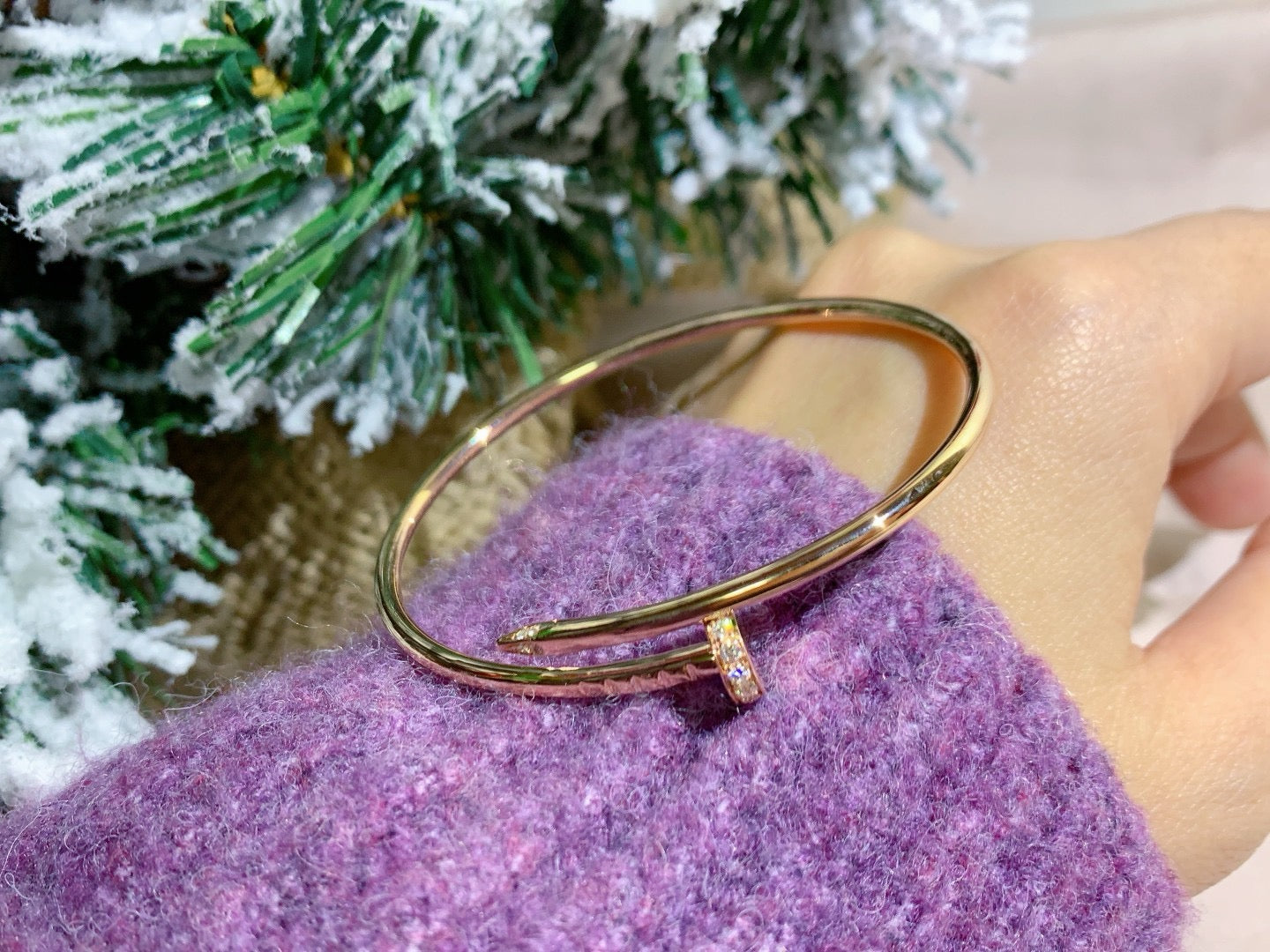 [Mystic]JUSTE BRACELET 2.5MM DIAMONDS