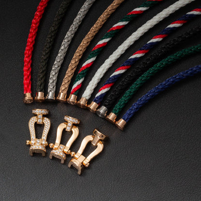 [Mystic]FORCE LARGE HORSESHOE FULL DIAMOND BRACELET ROSE GOLD