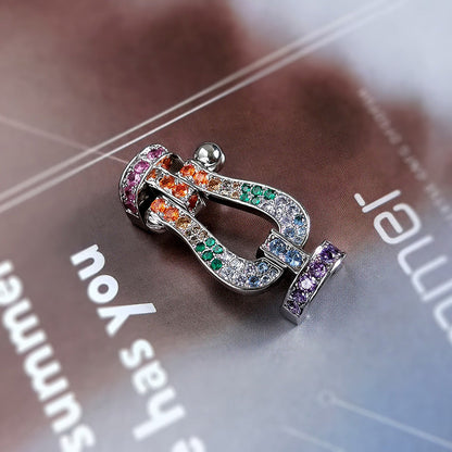 [Mystic]FORCE LARGE HORSESHOE CLASP  METAL BRACELET