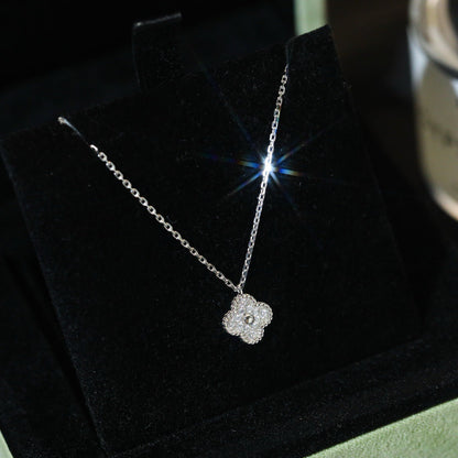 [Mystic]CLOVER MINI 9.5MM PENDANT DIAMOND NECKLACE