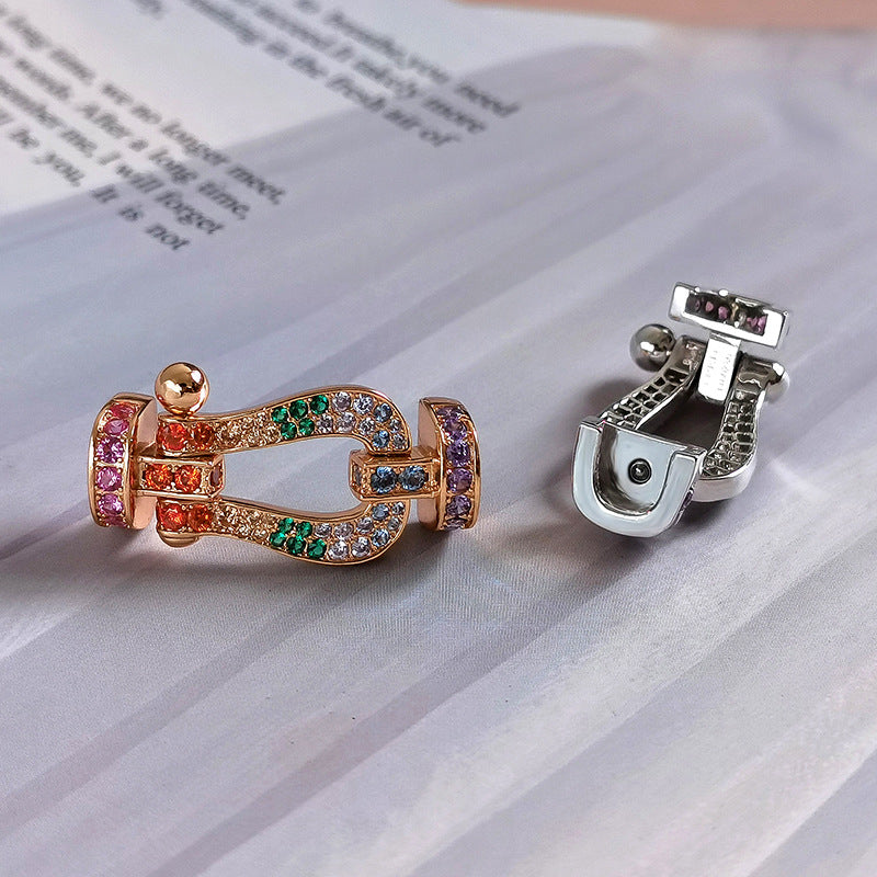 [Mystic]FORCE LARGE HORSESHOE  COLORED DIAMOND BRACELET ROSE GOLD