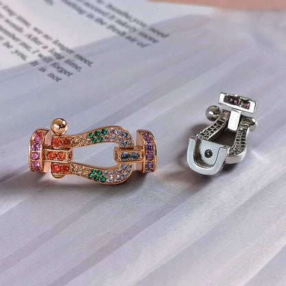 [Mystic]FORCE LARGE HORSESHOE  COLORED DIAMOND BRACELET ROSE GOLD