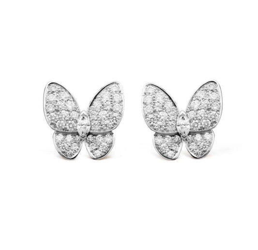 [Mystic]BUTTERFLY ALL DIAMOND EARRINGS