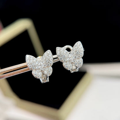 [Mystic Crown]BUTTERFLY ALL DIAMOND EARRINGS