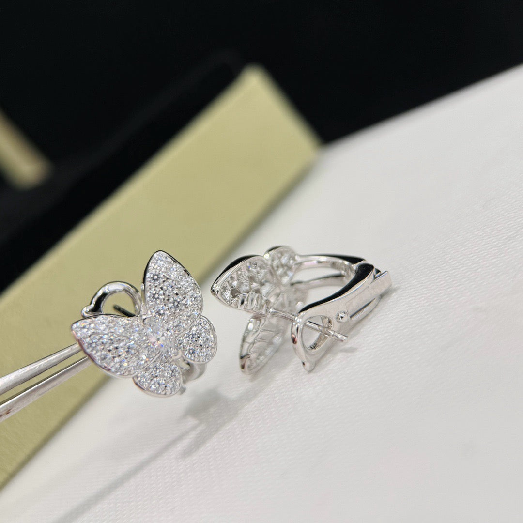 [Mystic]BUTTERFLY ALL DIAMOND EARRINGS