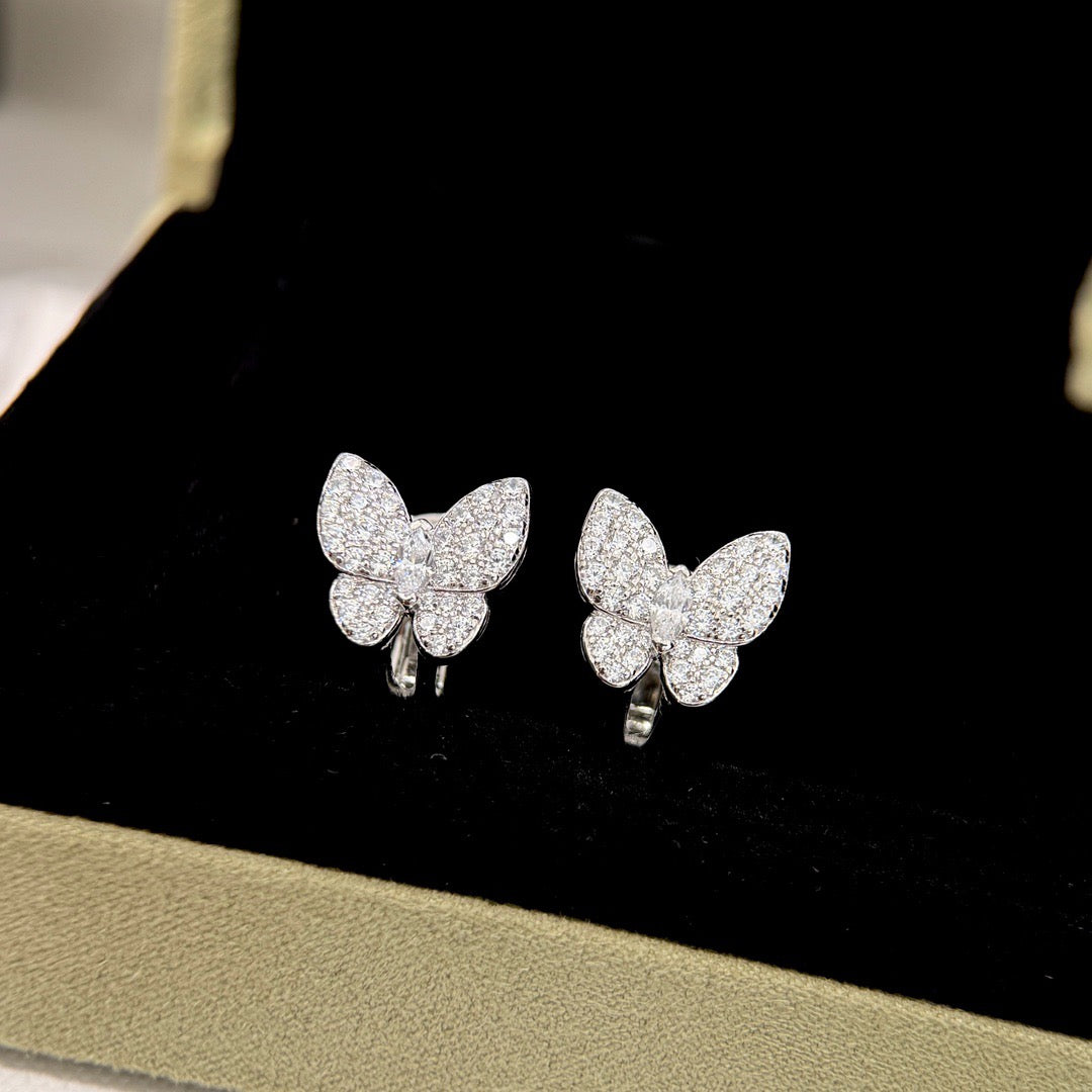 [Mystic]BUTTERFLY ALL DIAMOND EARRINGS