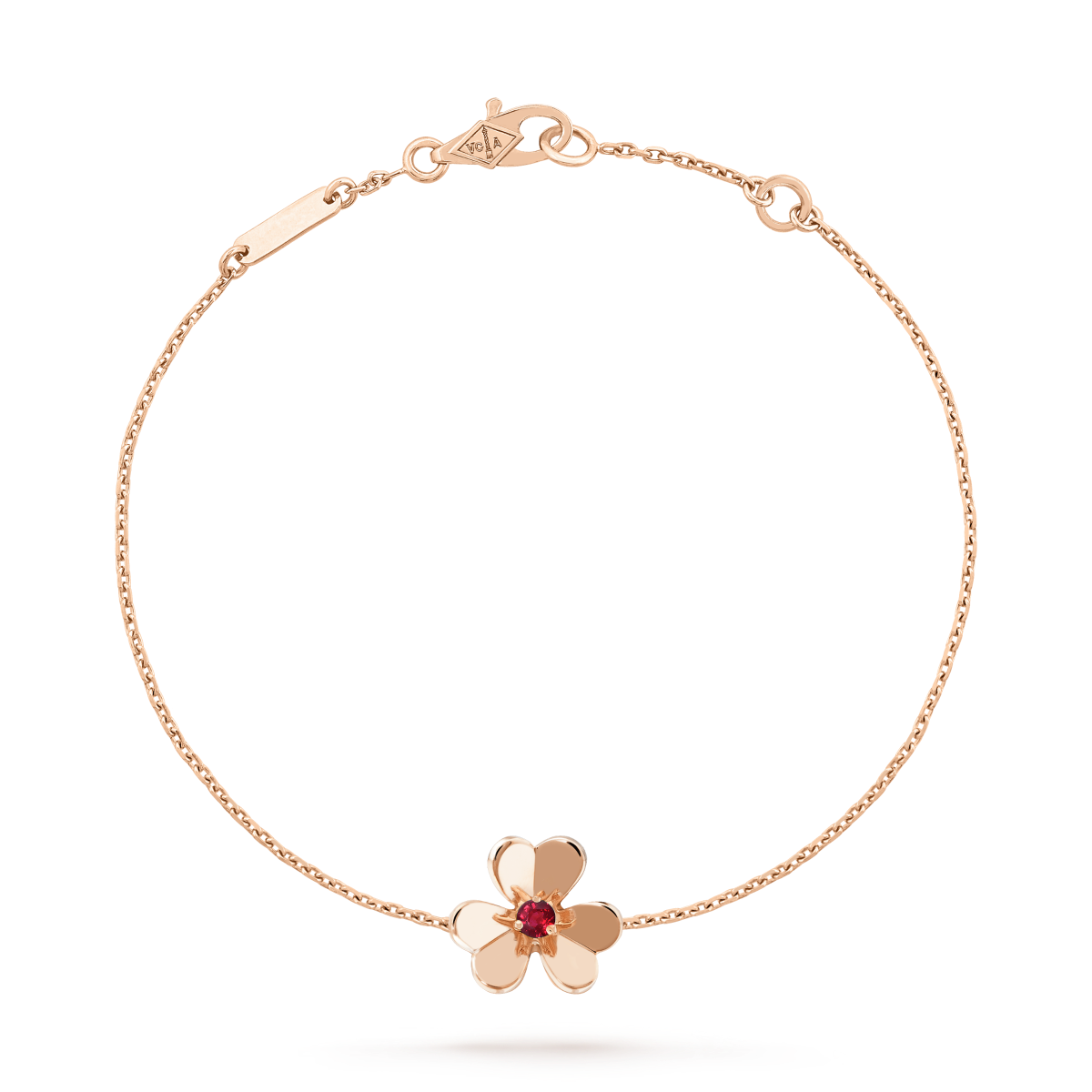 [Mystic]FRIVOLE GOLD FLOWER PINK MALACHITE BRACELET