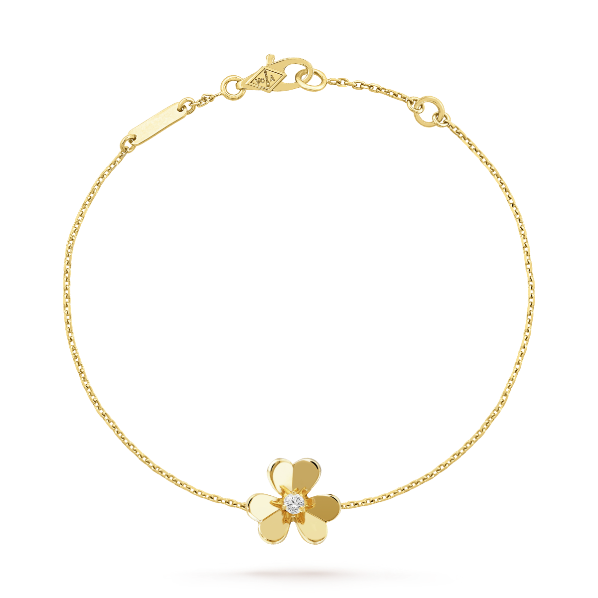 [Mystic]FRIVOLE GOLD FLOWER PINK MALACHITE BRACELET