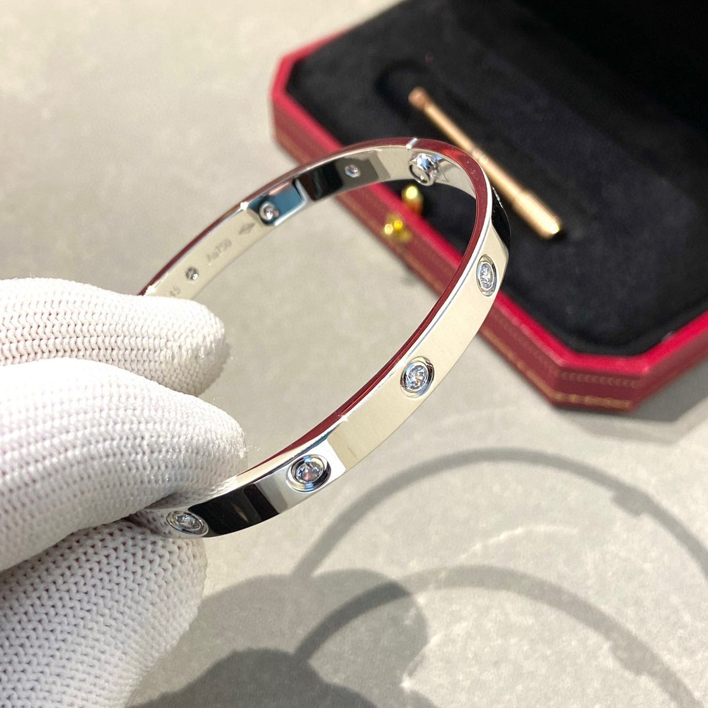 [Mystic Crown]LOVE BRACELET 6.1MM 10 DIAMONDS