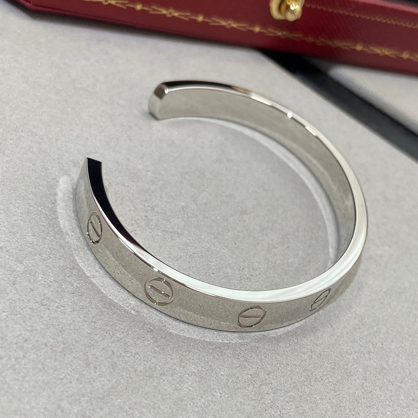 [Mystic]LOVE BRACELET 6.1MM 1 DIAMOND OPEN CUFF