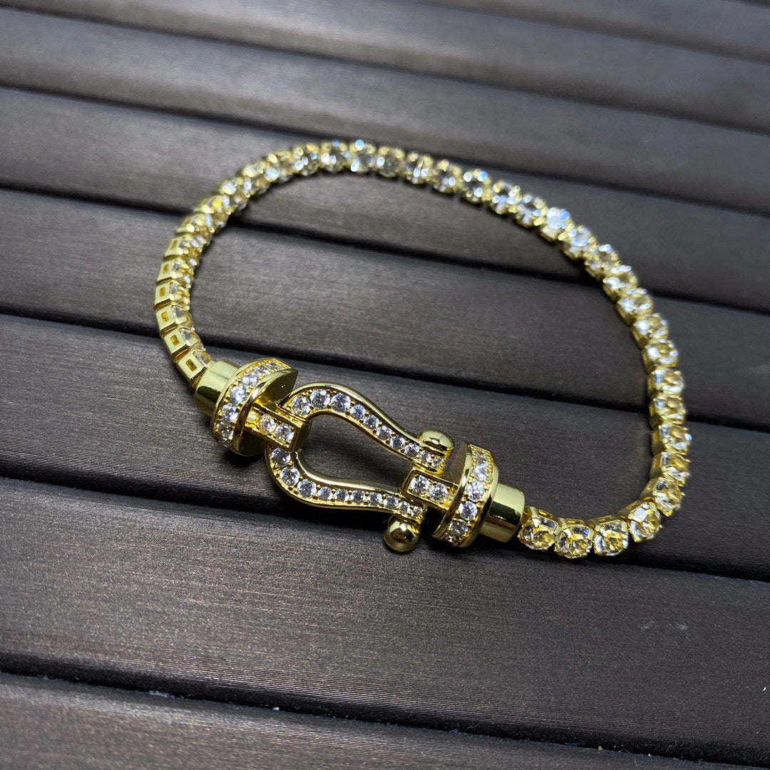 [Mystic]FORCE  HORSESHOE  DIAMOND TENNIS BRACELET