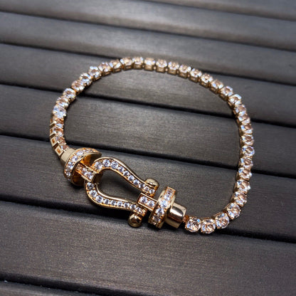 [Mystic]FORCE  HORSESHOE  DIAMOND TENNIS BRACELET