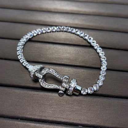 [Mystic]FORCE  HORSESHOE  DIAMOND TENNIS BRACELET