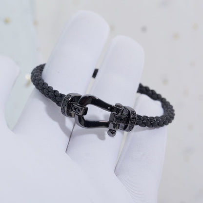 [Mystic Crown]FORCE LARGE SERIES HORSESHOE BLACK SAMURAI BRACELET