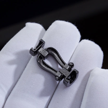 [Mystic Crown]FORCE LARGE SERIES HORSESHOE BLACK SAMURAI BRACELET