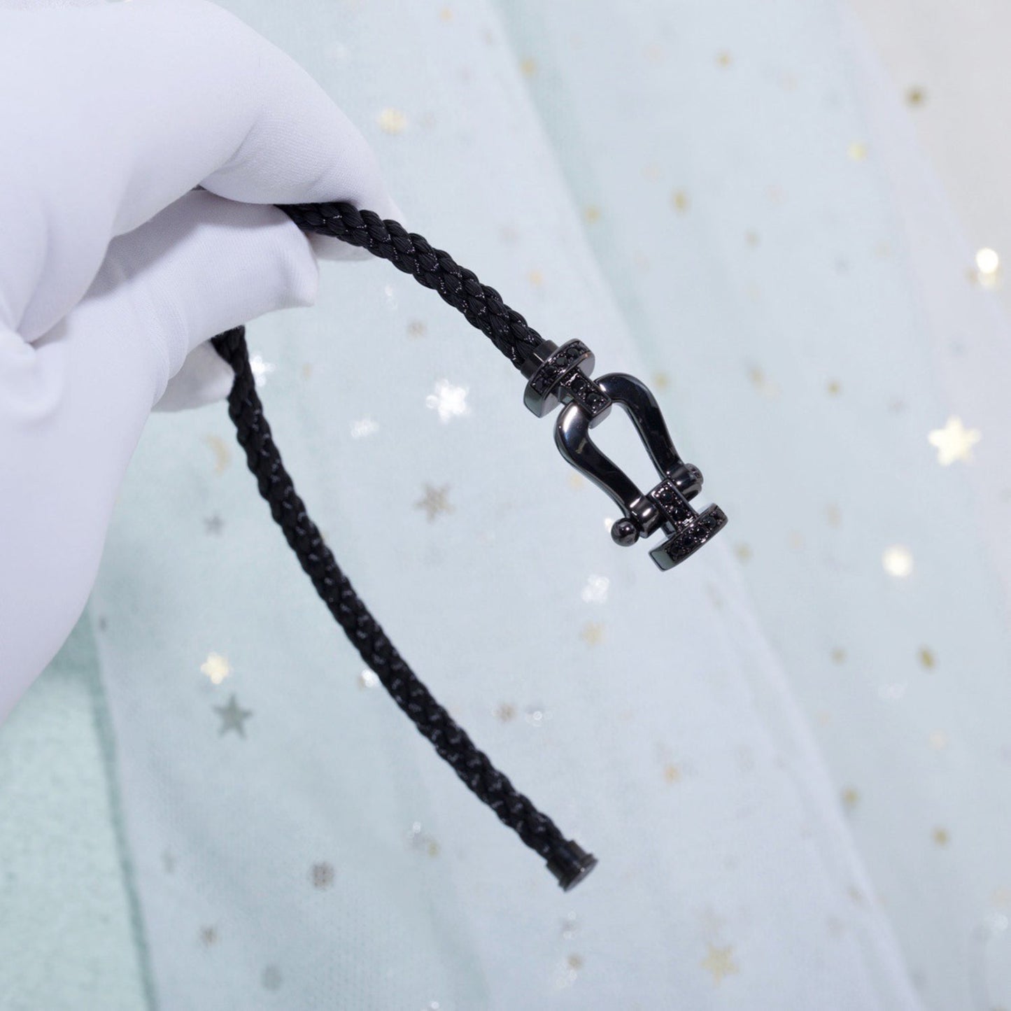 [Mystic Crown]FORCE LARGE SERIES HORSESHOE BLACK SAMURAI BRACELET