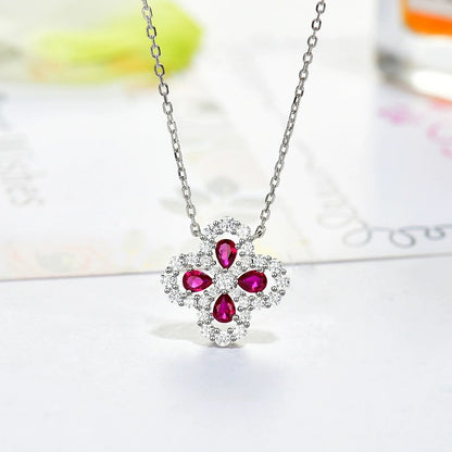 [Mystic Crown]LOOP NECKLACE FULL MOTIF DIAMOND 16MM MULTIPLE COLORS