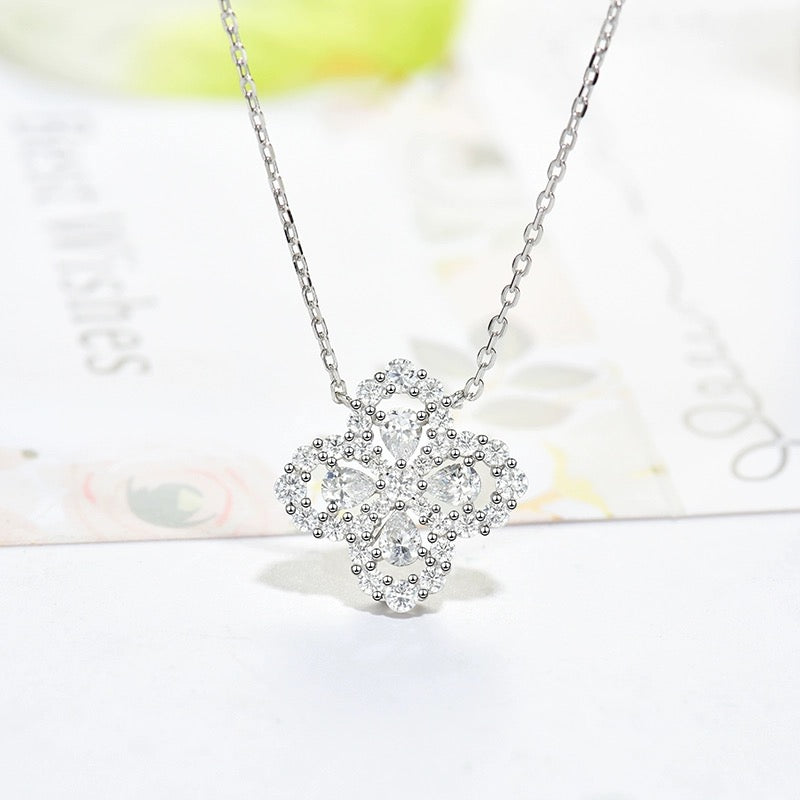 [Mystic Crown]LOOP NECKLACE FULL MOTIF DIAMOND 16MM MULTIPLE COLORS