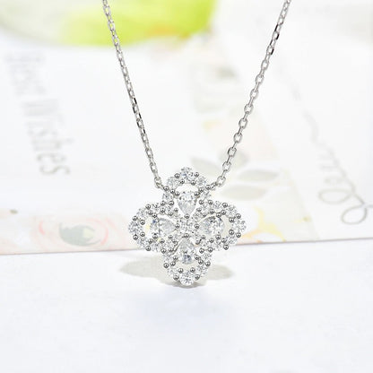 [Mystic]LOOP NECKLACE FULL MOTIF DIAMOND 16MM MULTIPLE COLORS