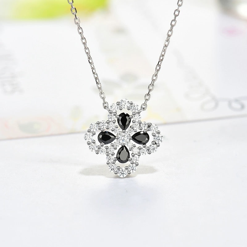 [Mystic]LOOP NECKLACE FULL MOTIF DIAMOND 16MM MULTIPLE COLORS