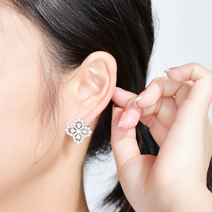 [Mystic]LOOP EARRINGS FULL MOTIF DIAMOND 16MM