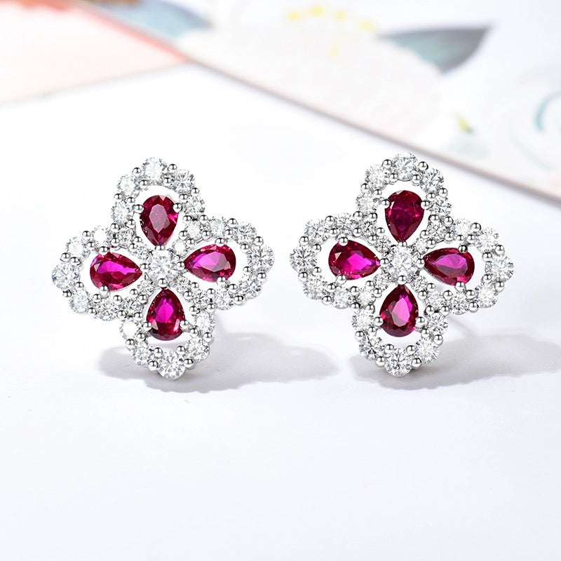 [Mystic]LOOP EARRINGS FULL MOTIF DIAMOND 16MM