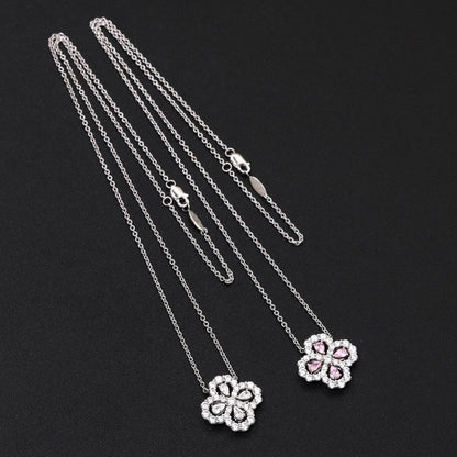 [Mystic Crown]LOOP NECKLACE FULL MOTIF DIAMOND 16MM MULTIPLE COLORS