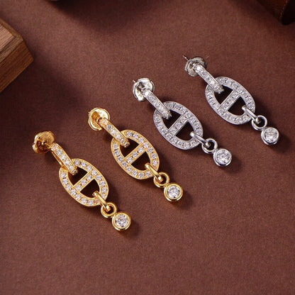 [Mystic]HM CHAINE DIAMOND EARRINGS