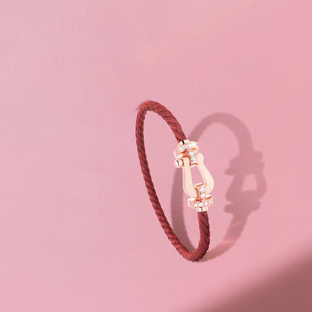 [Mystic]FORCE 10 HALF DIAMOND PINK GOLD RED CORDERI LARGE AND MEDIUM MODEL