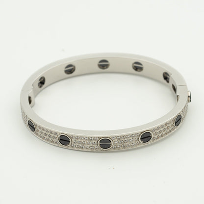 [Mystic Crown]LOVE BRACELET 6.1MM DIAMOND-PAVED CERAMIC