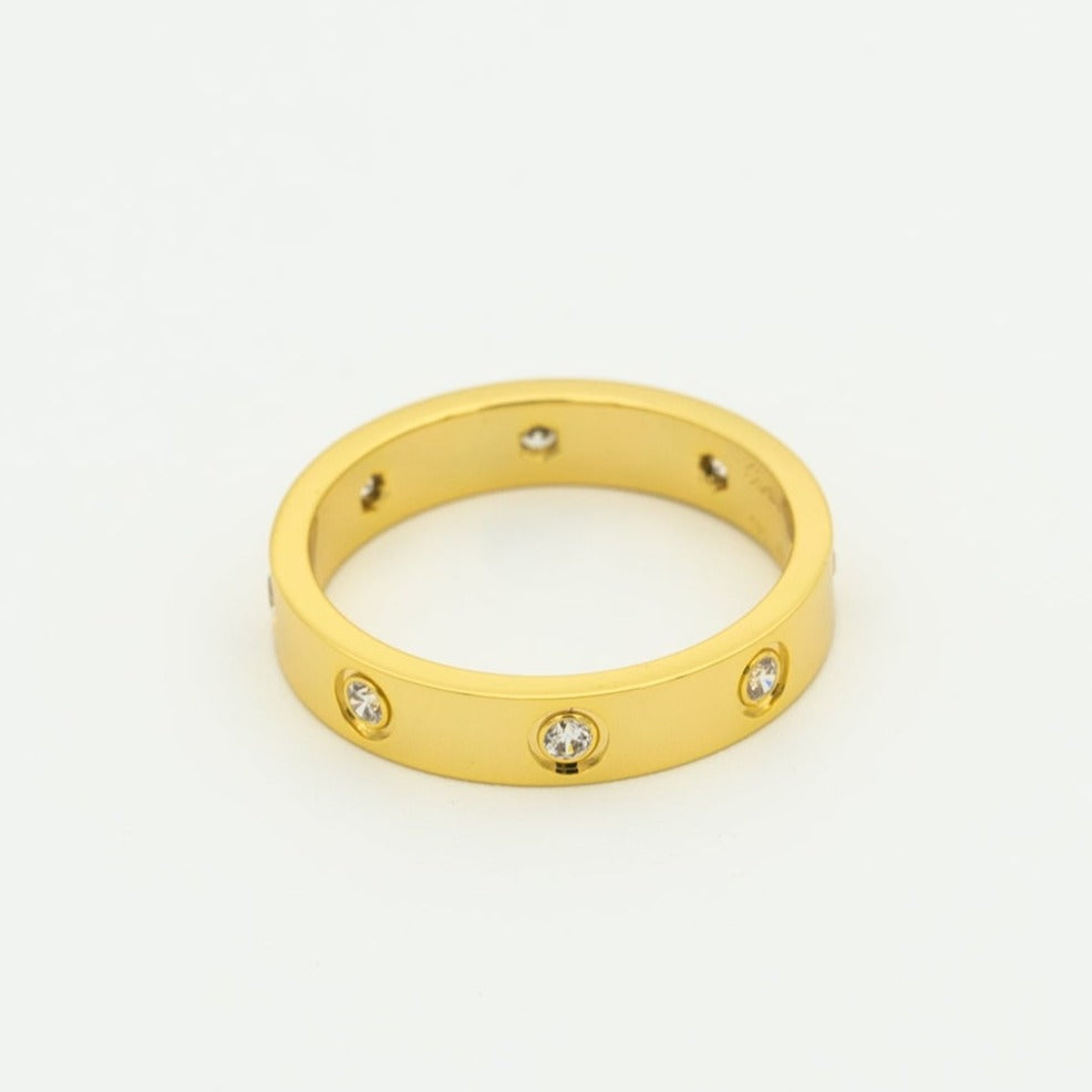 [Mystic]LOVE RING 3.6MM 8 DIAMONDS