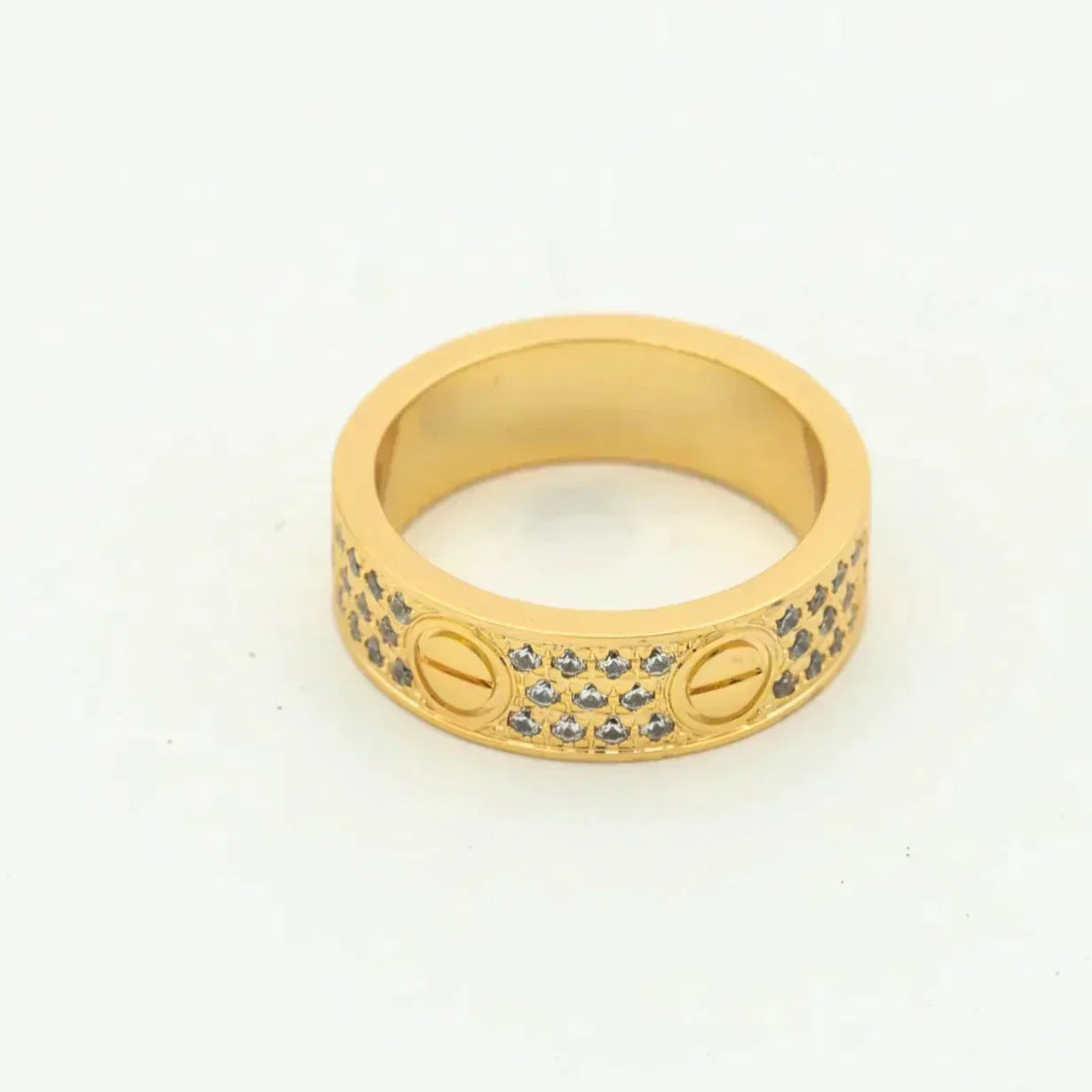 [Mystic Crown]LOVE RING 5.5MM DIAMONDS PAVED