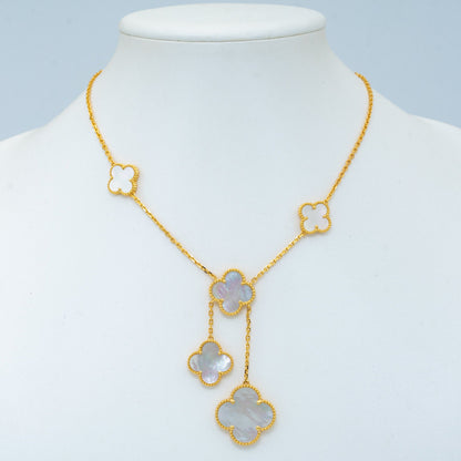 [Mystic Crown]CLOVER MOTHER OF PEARL NECKLACE 6 MOTIF