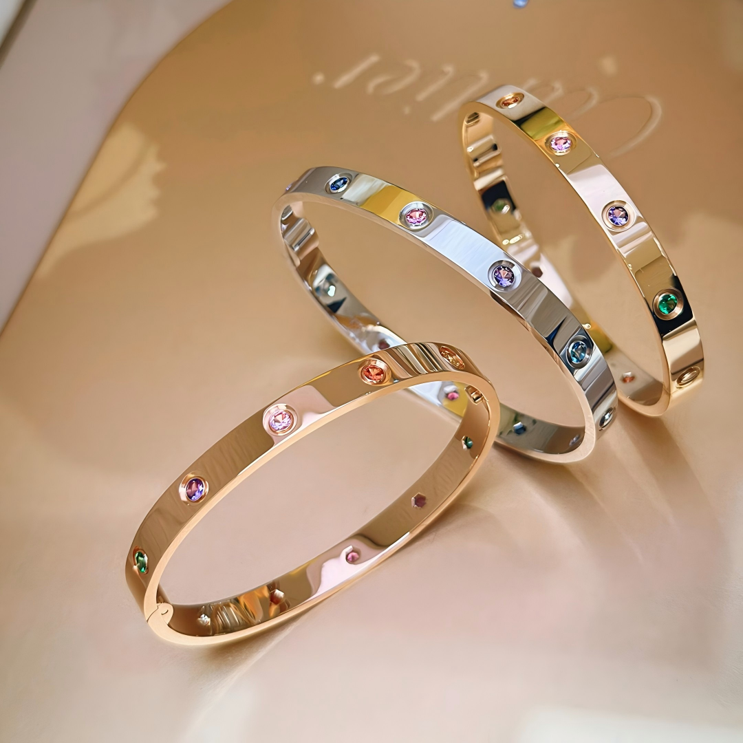[Mysitc] 2026 RAINBOW LOVE BRACELET 6.1MM  10 DIAMONDS
