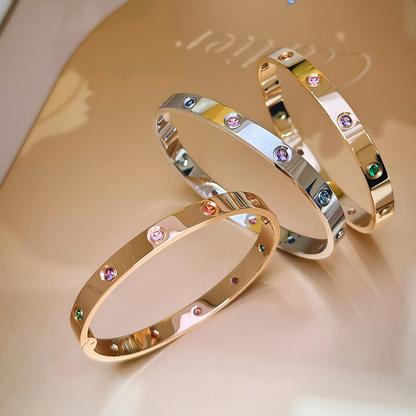 [Mysitc] 2026 RAINBOW LOVE BRACELET 6.1MM  10 DIAMONDS