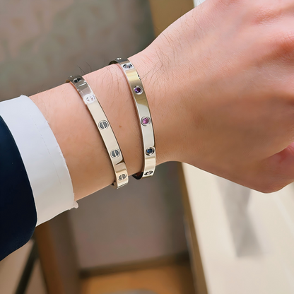 [Mysitc] 2026 RAINBOW LOVE BRACELET 6.1MM  10 DIAMONDS
