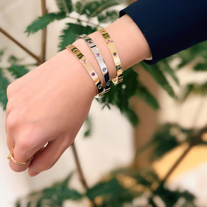 [Mysitc] 2026 RAINBOW LOVE BRACELET 6.1MM  10 DIAMONDS