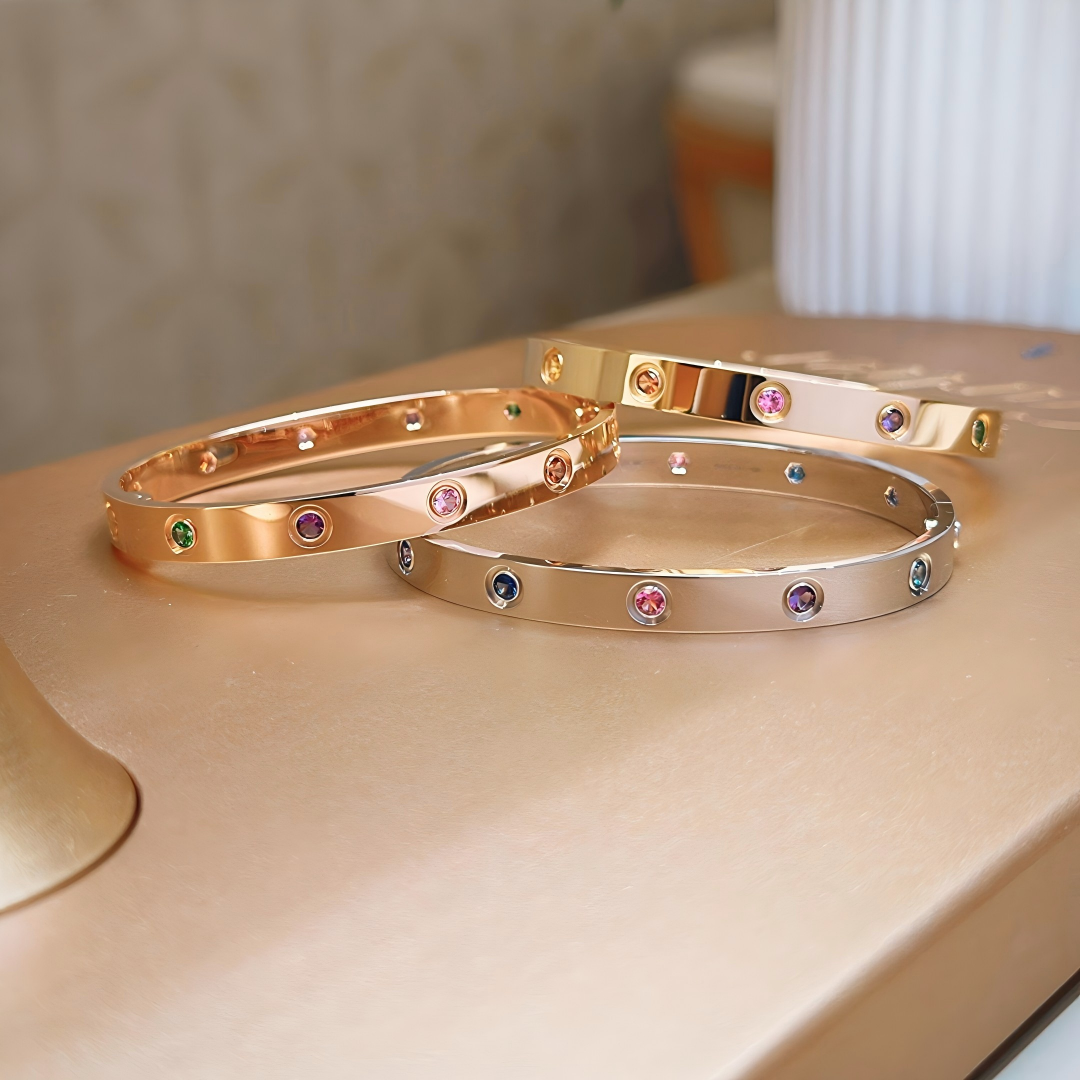 [Mysitc] 2026 RAINBOW LOVE BRACELET 6.1MM  10 DIAMONDS