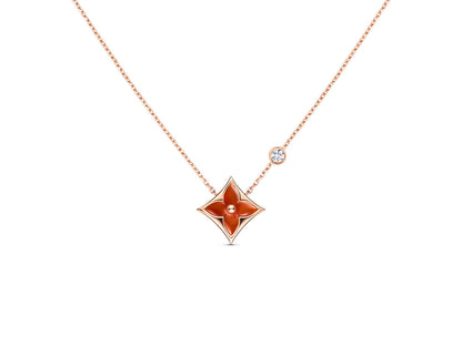 [Mystic Crown]STAR NECKLACE PINK GOLD 1 DIAMOND
