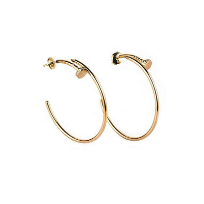 [Mystic]JUSTE EARRINGS GOLD DIAMONDS 1.8MM