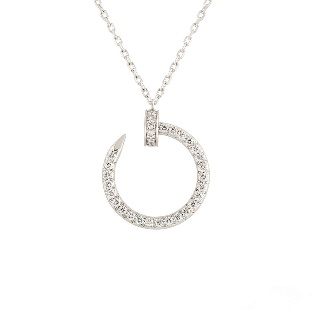 [Mystic]JUSTE NECKLACE SILVER DIAMONDS